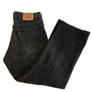 Vintage Y2K Levi’s 517 Bootcut Mens Black Denim Jeans Sz 36x30